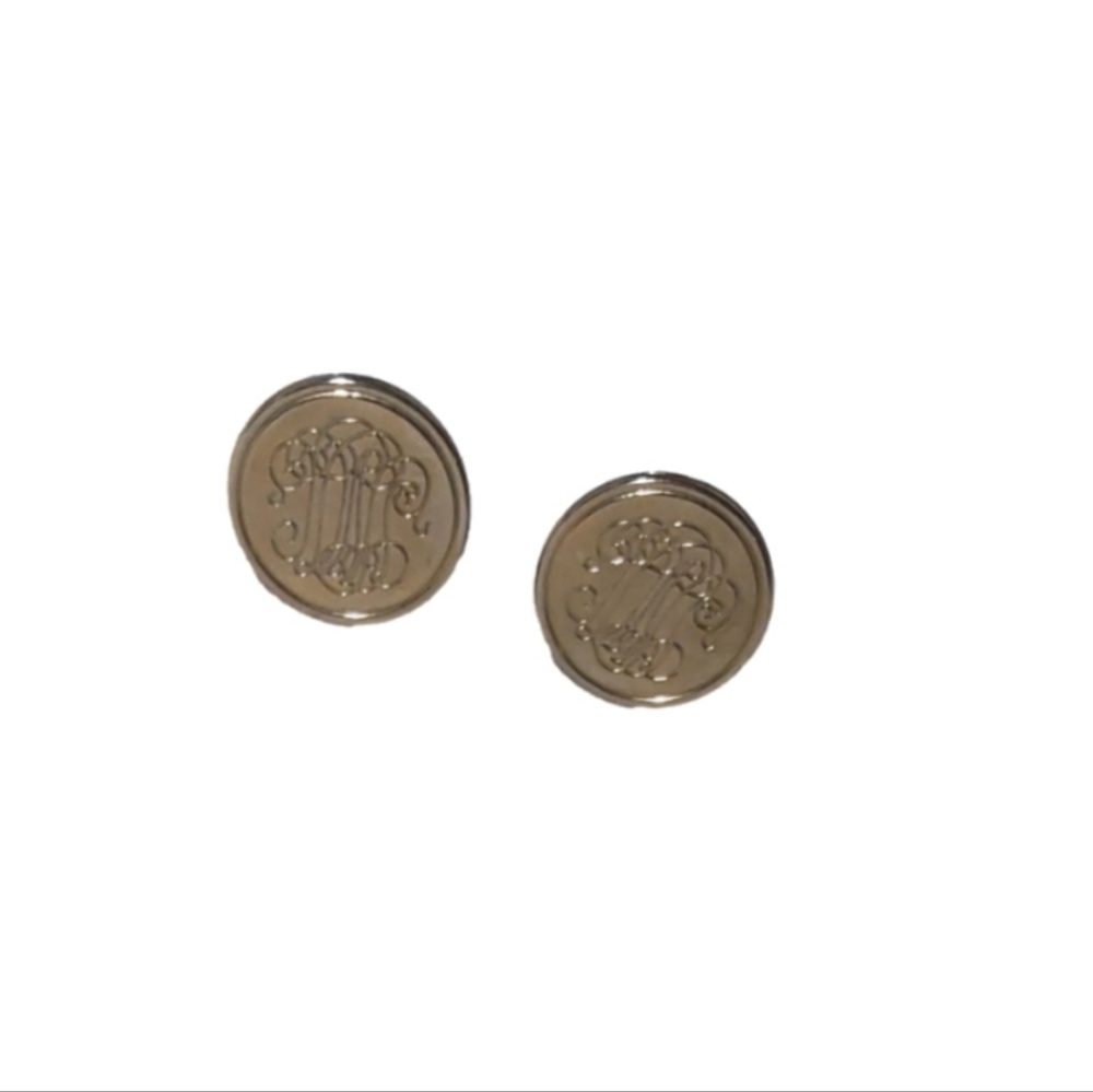VICTORIAN GOLDEN ROUND CUFF LINKS‎ FOR MEN.